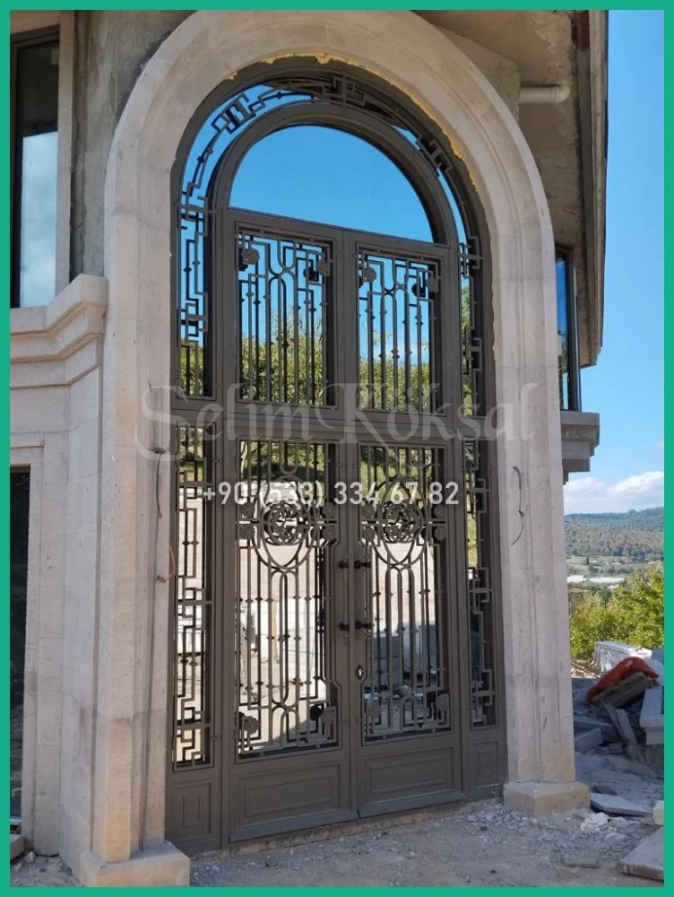 Çelik Ferforje Villa Kapıları - Villa Kapısı Sıradışı Tasarım 2023