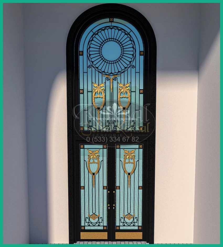 Camlı Kompozit Kaplama Villa Kapıları