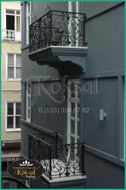 Ferforje Balkon Korkuluk Modelleri