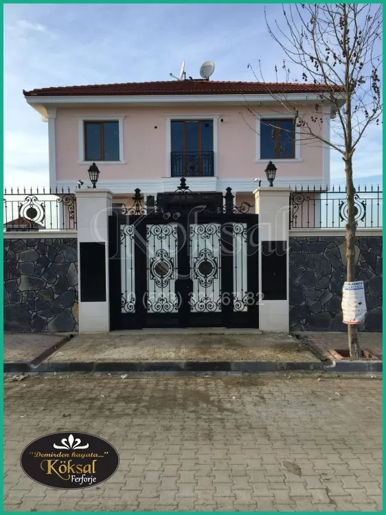 Ferforje Villa Bahçe Kapıları - Villa Bahçe Kapısı - Demir Villa Bahçe Kapı