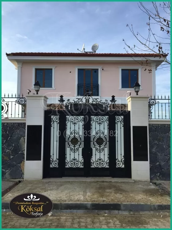 Ferforje Villa Bahçe Kapıları - Villa Bahçe Kapısı - Demir Villa Bahçe Kapı