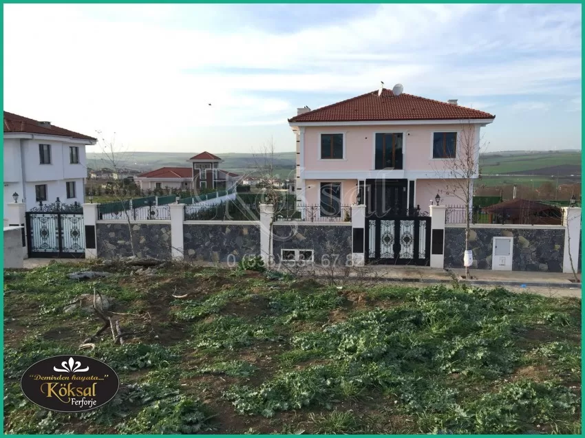 Ferforje Villa Bahçe Kapıları - Villa Bahçe Kapısı - Demir Villa Bahçe Kapı