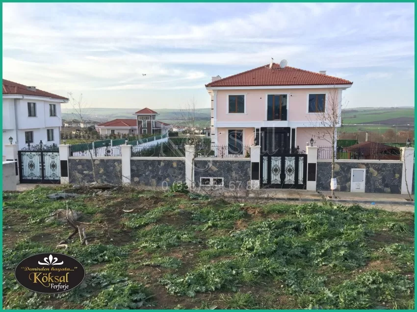 Ferforje Villa Bahçe Kapıları - Villa Bahçe Kapısı - Demir Villa Bahçe Kapı