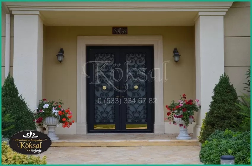 Ferforje Villa Kapı Modelleri - Villa Giriş Kapısı