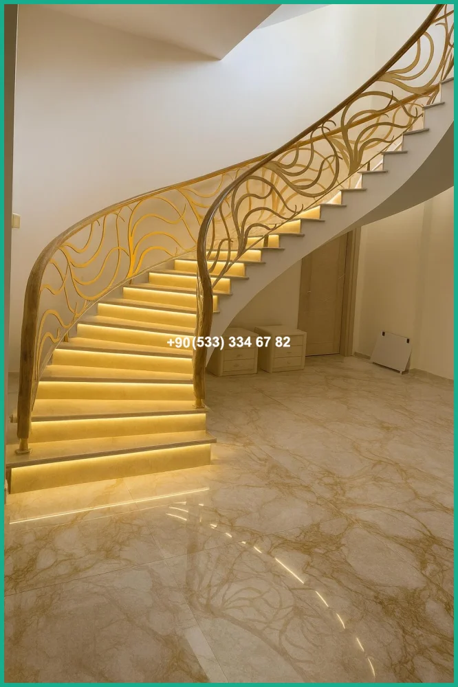 MERDİVEN KORKULUKLARI- MERDİVEN KORKULUK TASARIMI tas21408