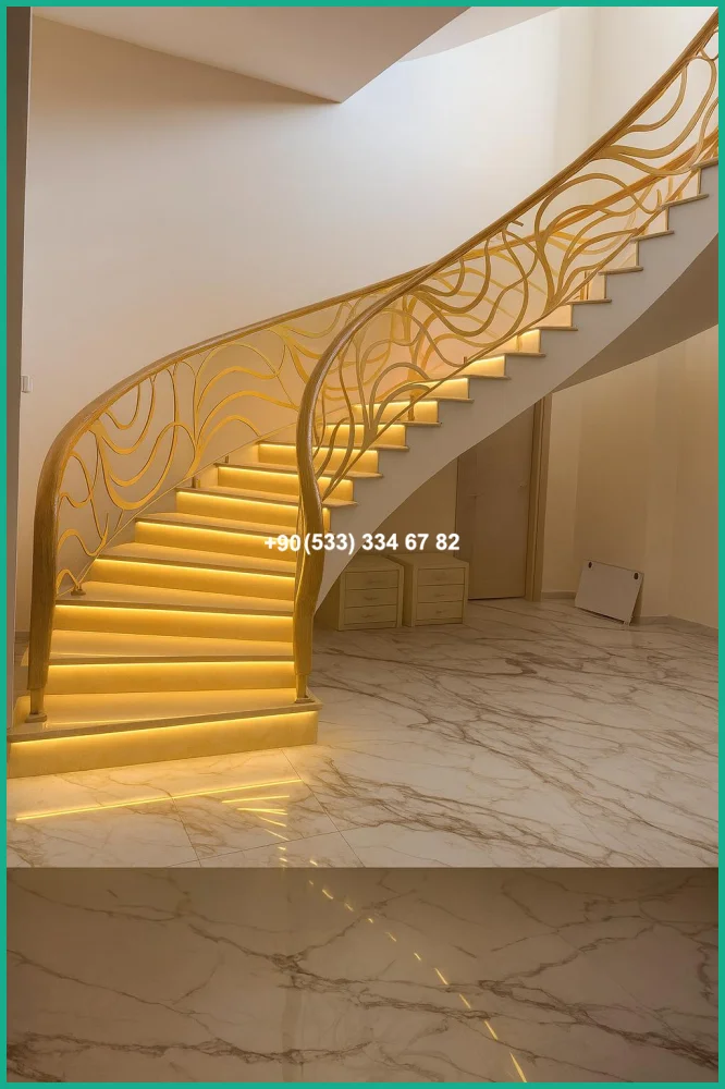 MERDİVEN KORKULUKLARI- MERDİVEN KORKULUK TASARIMI tas21409