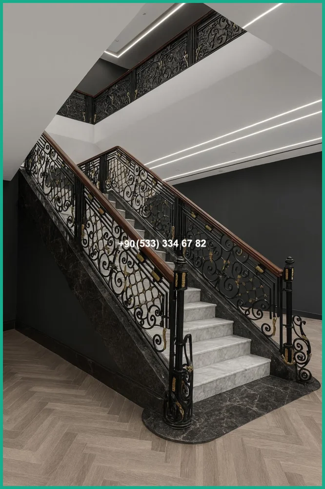 MERDİVEN KORKULUKLARI- MERDİVEN KORKULUK TASARIMI tas21410