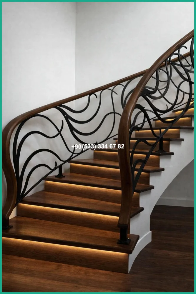 MERDİVEN KORKULUKLARI- MERDİVEN KORKULUK TASARIMI tas21729