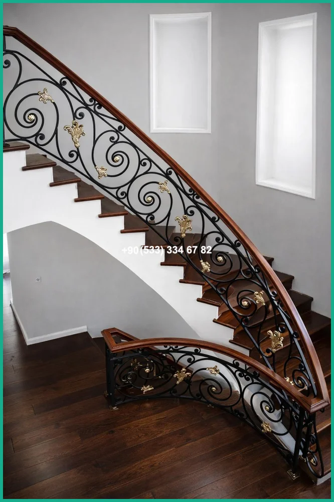 MERDİVEN KORKULUKLARI- MERDİVEN KORKULUK TASARIMI tas21748