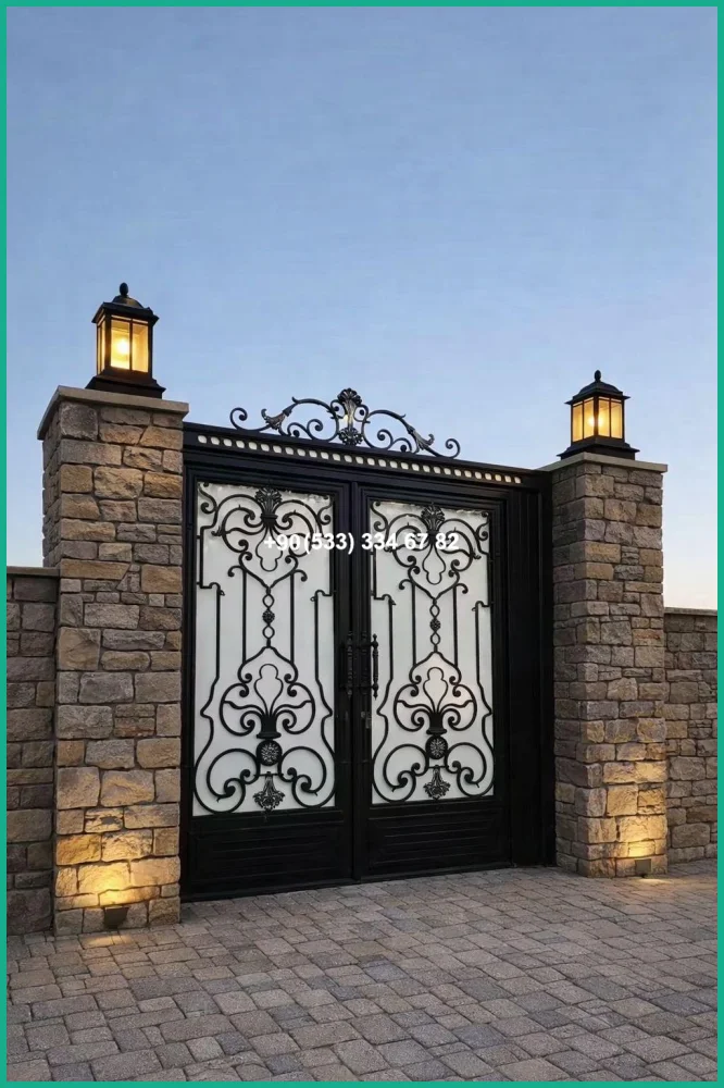 VİLLA KAPILARI-FERFORJE VİLLA KAPILAR-VİLLA GİRİŞ KAPILAR tas21911