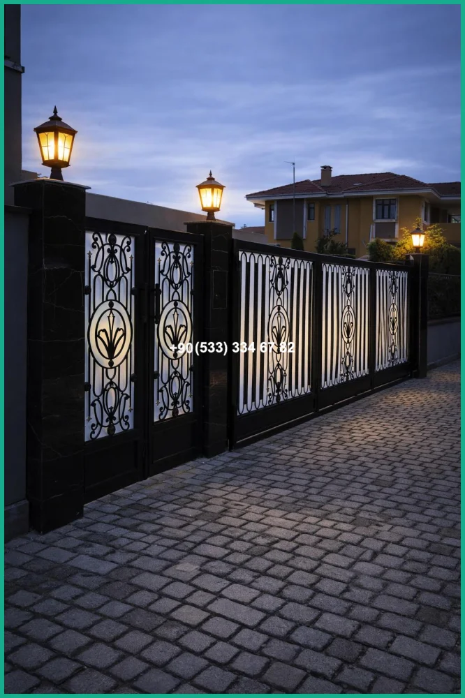 VİLLA KAPILARI-FERFORJE VİLLA KAPILAR-VİLLA GİRİŞ KAPILAR tas21913