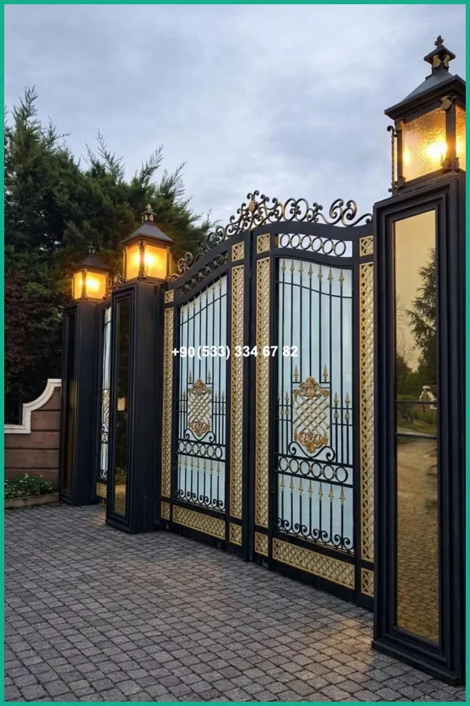 VİLLA KAPILARI-FERFORJE VİLLA KAPILAR-VİLLA GİRİŞ KAPILAR tas21915