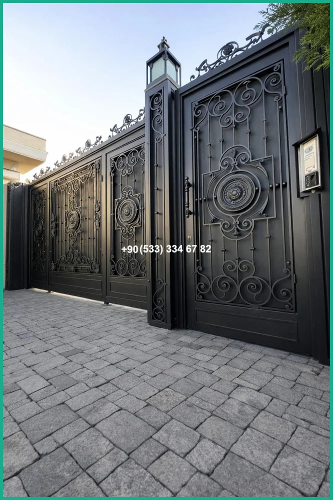 VİLLA KAPILARI-FERFORJE VİLLA KAPILAR-VİLLA GİRİŞ KAPILAR tas22033