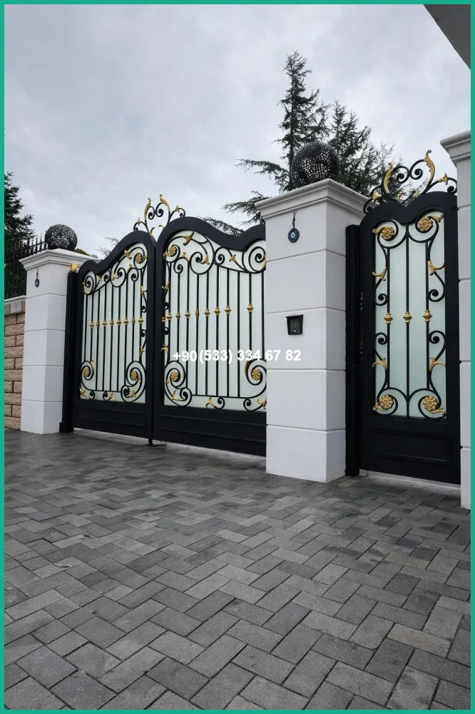 VİLLA KAPILARI-FERFORJE VİLLA KAPILAR-VİLLA GİRİŞ KAPILAR tas22036