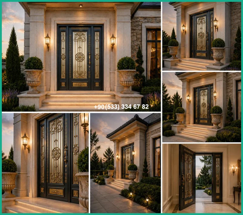 VİLLA KAPILARI-FERFORJE VİLLA KAPILAR-VİLLA GİRİŞ KAPILAR tas22103