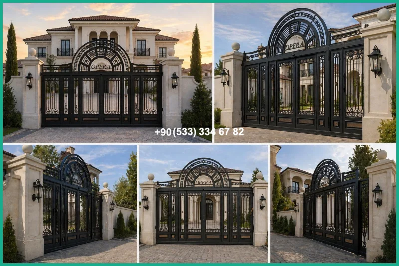 VİLLA KAPILARI-FERFORJE VİLLA KAPILAR-VİLLA GİRİŞ KAPILAR tas22104