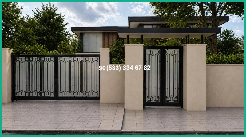 VİLLA KAPILARI-FERFORJE VİLLA KAPILAR-VİLLA GİRİŞ KAPILAR tas22106