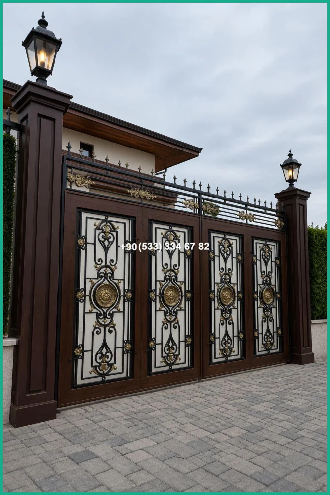 VİLLA KAPILARI-FERFORJE VİLLA KAPILAR-VİLLA GİRİŞ KAPILAR tas22173