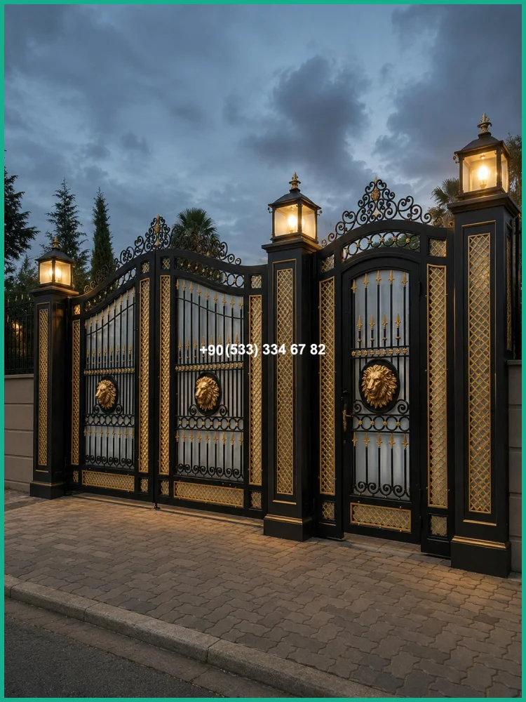 VİLLA KAPILARI-FERFORJE VİLLA KAPILAR-VİLLA GİRİŞ KAPILAR tas22178
