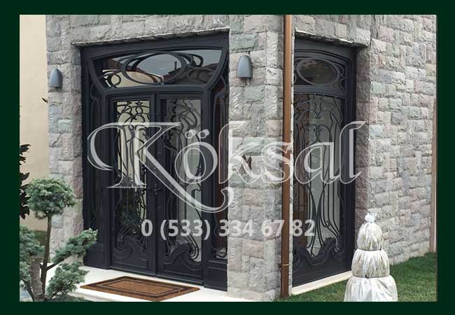 Ferforje Apartman Kapısı Modelleri